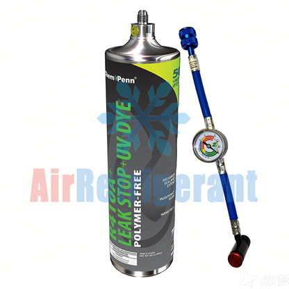 R410A Refrigerant 1.7lb (0.8kg) – For Personal Modern Home AC Systems with Leak-Stop & UV Dye, Easy to Use