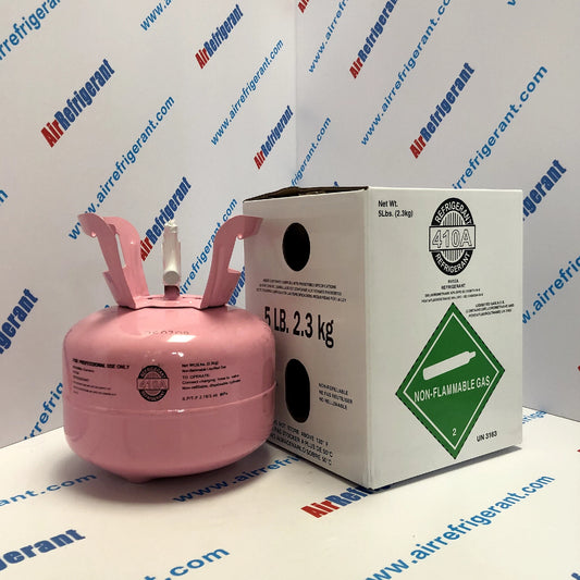 R410A Refrigerant 5lb (2.3kg) – For Home Air Conditioners & Heat Pumps, Easy to Use